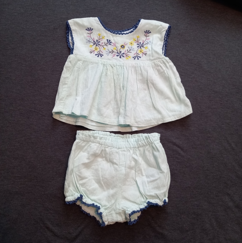 NWOT Gap Cotton Matching Tank & Shorts Set - Picture 1 of 7